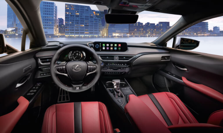 2020 Lexus UX 250h front seats and dashboard
