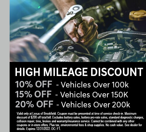High Mileage Discount Special