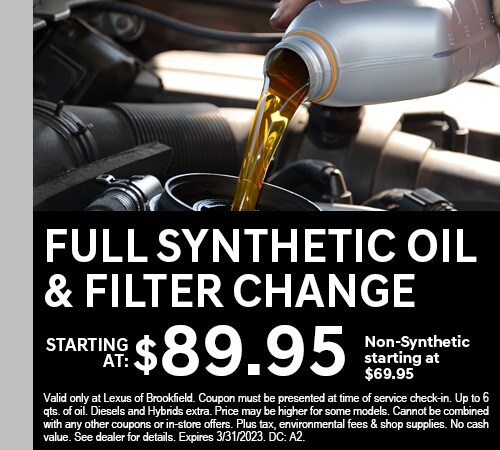 Full Synthetic Oil & Filter Change