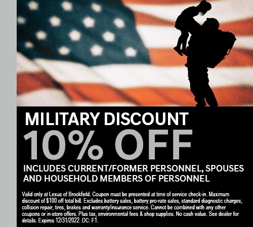 10% Off Military Discount Coupon