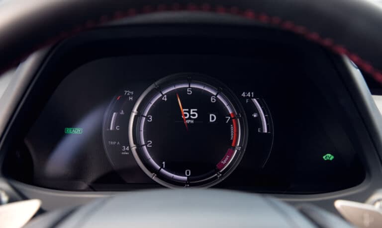 2020 Lexus UX 250h digital odometer display