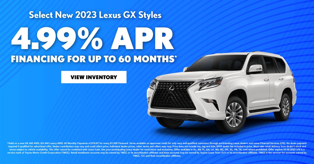 New Vehicle Specials Lexus of Greenville