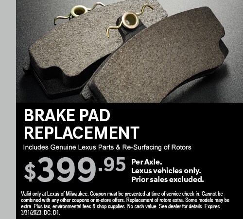 Brake Pad Replacement Special