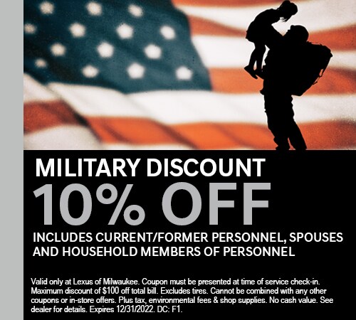 10% Off Military Discount Coupon