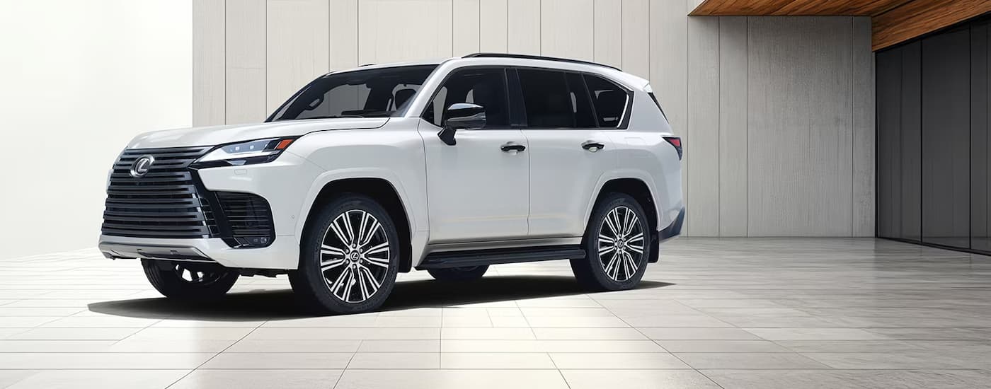 wlp-%202026%20Lexus%20LX%20700h%20Dealer%20Near%20Rock%20Island%20-%20White.jpg A white 2026 Lexus LX 700h parked from a dealer near Rock Island