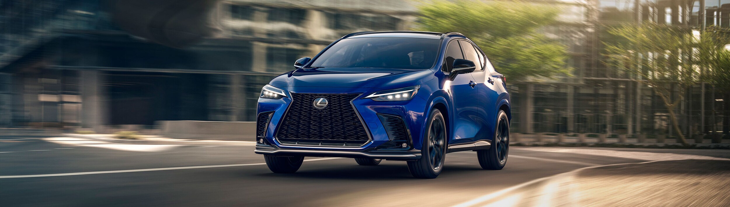 Shop the Lexus NX Lineup in Thousand Oaks, including this blue Lexus NX 340 F Sport