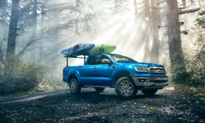 Ford Ranger Ford Ranger parked in forest