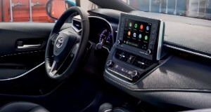 2021 Toyota Corolla interior with media display 2021 Toyota Corolla interior with media display