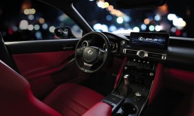 Lexus IS interior Lexus IS interior with red upholstery