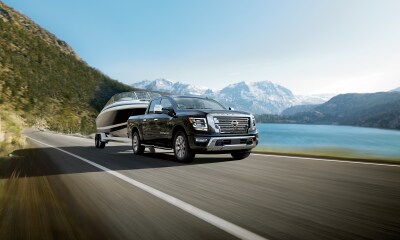 Nissan Titan Nissan Titan towing boat