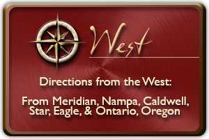 Directions to Boise from the West