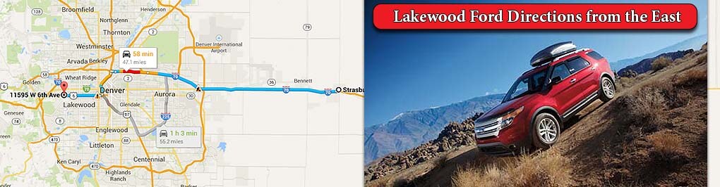 Directions to Ford Lakewood from Aurora