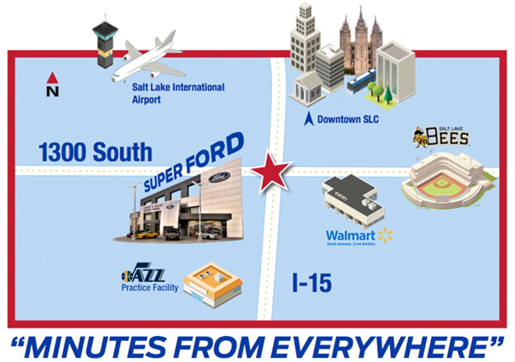 Super Ford is close to all fun activities in Salt Lake City