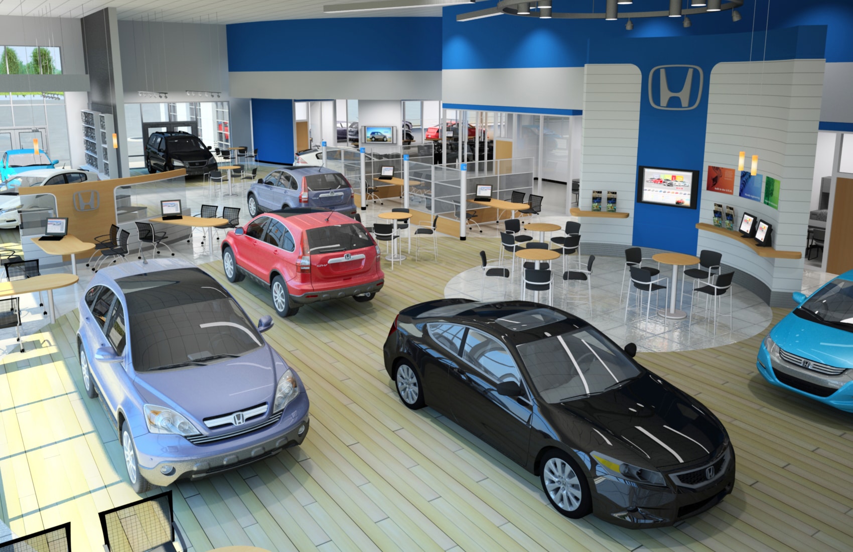 New Honda store interior in Boise
