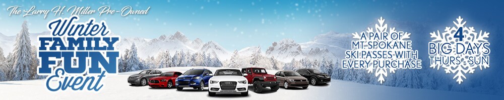 Join us for our first ever Pre-Owned AWD/4WD Sales event in Downtown Spokane