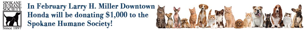 Larry H. Miller Downtown Honda Spokane is helping out homeless animals