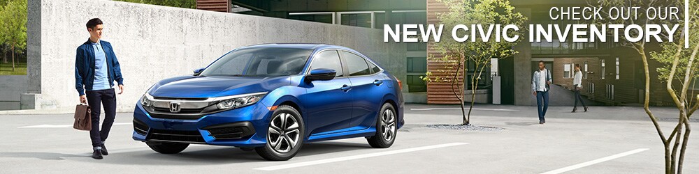 We have NEW Honda Civics in Spokane