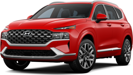 Hyundai Santa Fe Hyundai Santa Fe driving on dirt road