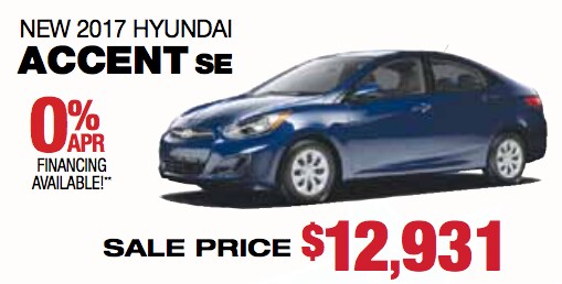 Hyundai Accent Sale Labor Day Sale for Hyundai Accents