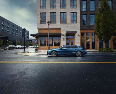 Hyundai Sonata Hyundai Sonata driving downtown