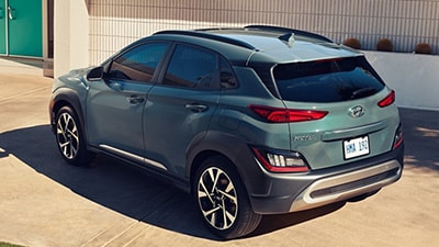 Hyundai Kona Hyundai Kona exterior rear angle