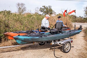 Yakima Kayak or Canoe Trailers Yakima Kayak or Canoe Trailers available from Larry H. Miller Hyundai Peoria, AZ