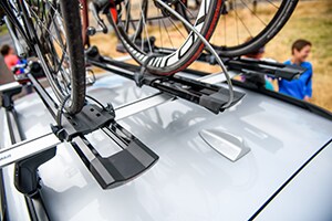 Yakima Bicycle Roof Racks Yakima roof-top Bicycle Racks available from Larry H. Miller Hyundai Peoria, AZ