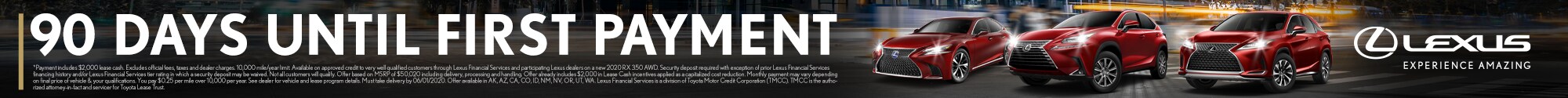 LHM Lexus Lindon No Payments for 90 Days