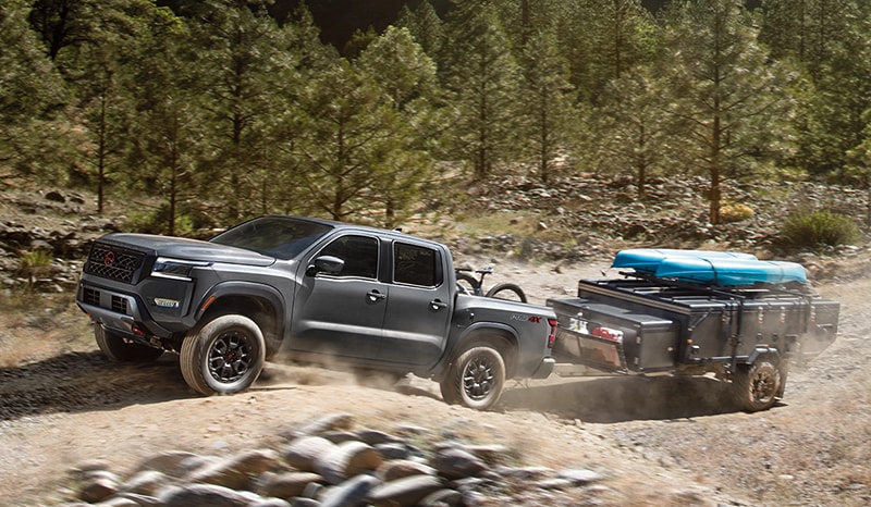 All-New 2022 Nissan Frontier photo towing a trailer All-New 2022 Nissan Frontier for Sale near Tempe, AZ