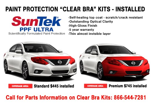 Protective Clear Bra Kits Available Here at LHM Nissan Mesa Protective Clear Bra Kits in Mesa, AZ