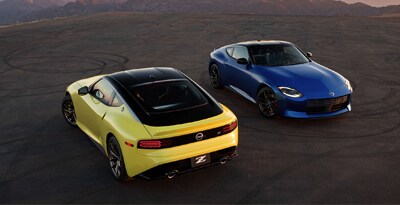 2023 Nissan Z exterior image, exterior image, front and back angles from above 2023 Nissan Z exterior image, front and back angles from above