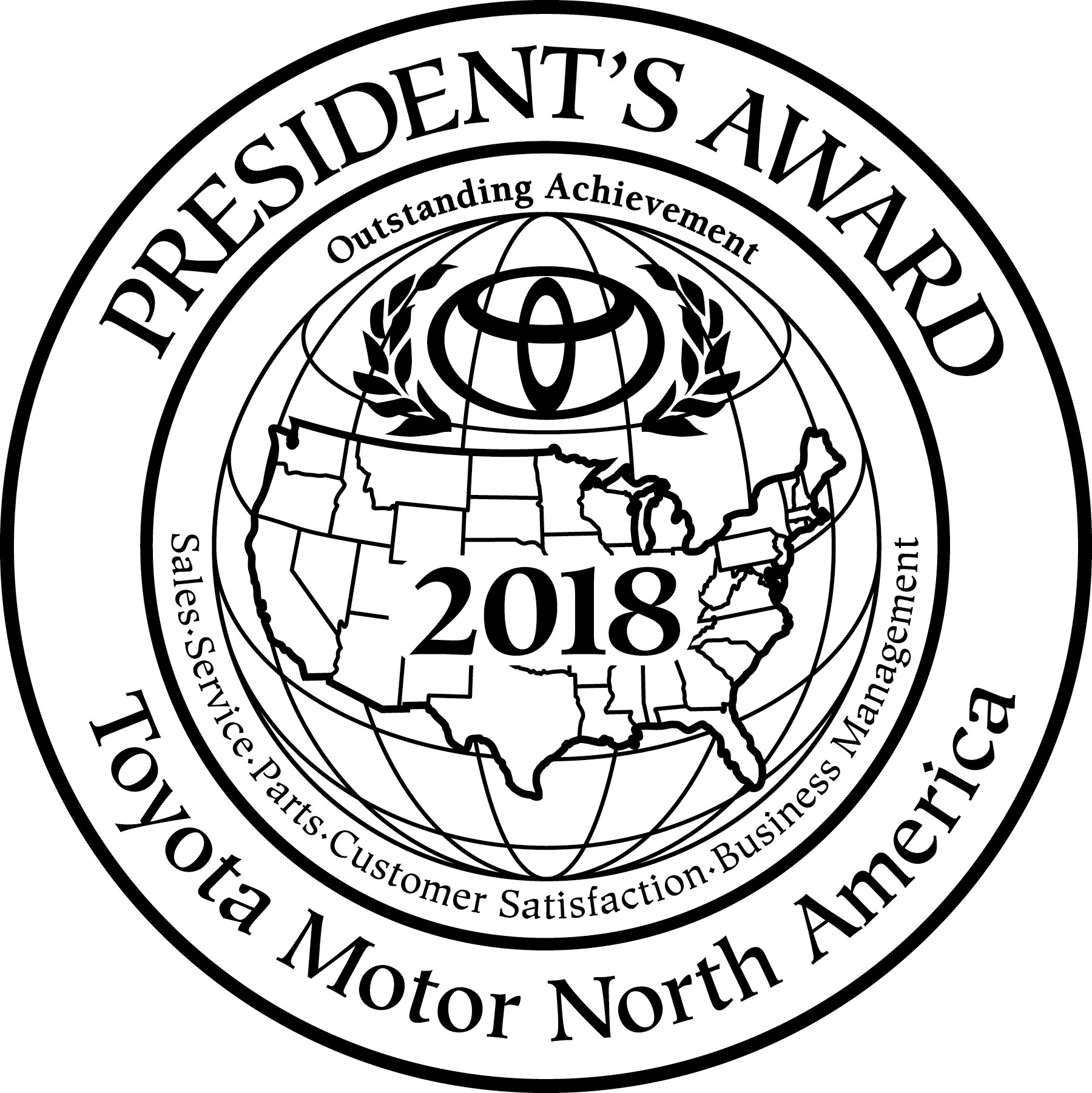 American Toyota 2018 Presidents Award American Toyota 2018 Presidents Award