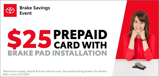 $25 Toyota Brake Event