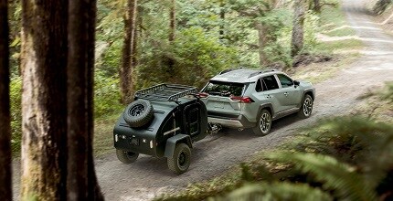 Toyota RAV4 toyota rav4 pulling small trailer