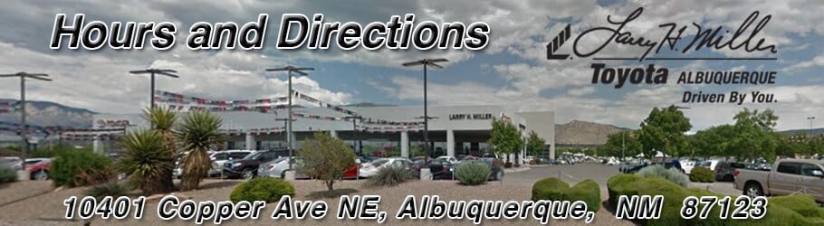 hours&directions to LHM Toyota ABQ