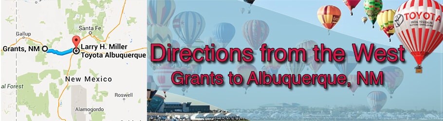 directions to LHM Toyota ABQ West