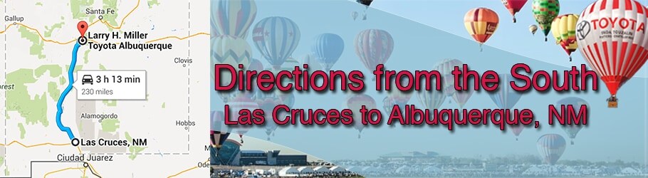 directions to LHM Toyota ABQ South