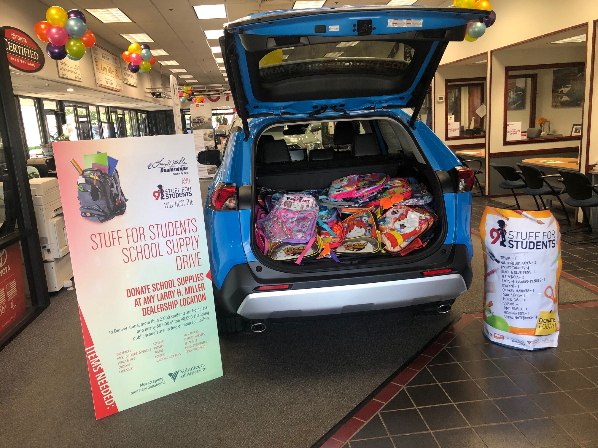 Boulder Toyota Supports Stuff for Students