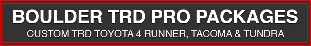 Boulder TRD Pro Packages Boulder TRD Pro Packages