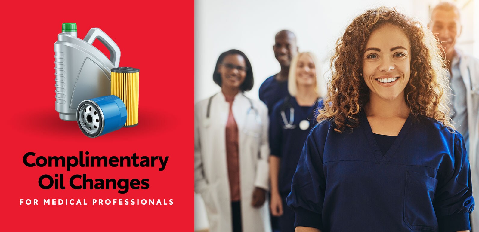 Medical Professionals free oil change