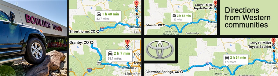 Boulder-Toyota-to-Vail-Directions