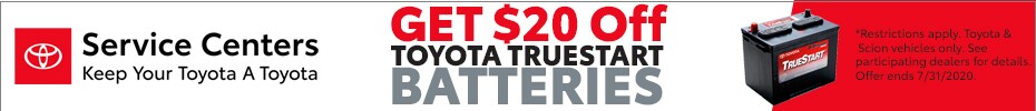 $20 off TrueStart Batteries