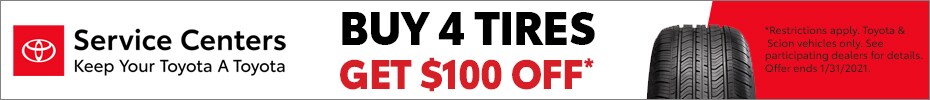 Buy 4 Tires-$100 off Buy 4 Tires-$100 off