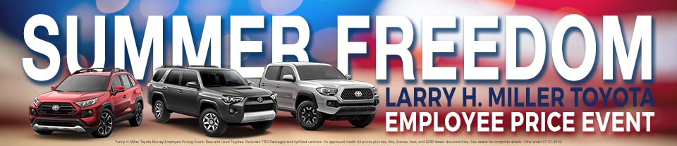 Employee Pricing Event at Larry H. Miller Toyota Murray! Employee Pricing Event at Larry H. Miller Toyota Murray!