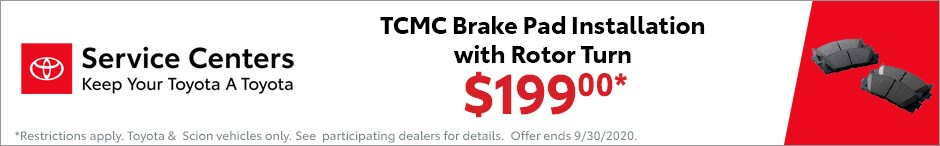 We will get your new brake pads installed and working like new at Larry H. Miller Toyota Murray