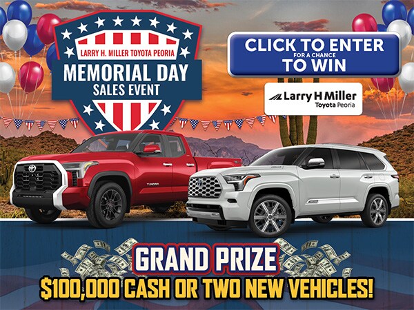 Click to Enter for a Chance to Win $100,000 Cash or Two New Vehicles! Click to Enter for a Chance to Win $100,000 Cash or Two New Vehicles!