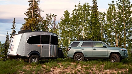 2022 Toyota 4Runner TRD Pro exterior image towing camper 2022 Toyota 4Runner TRD Pro exterior image towing camper