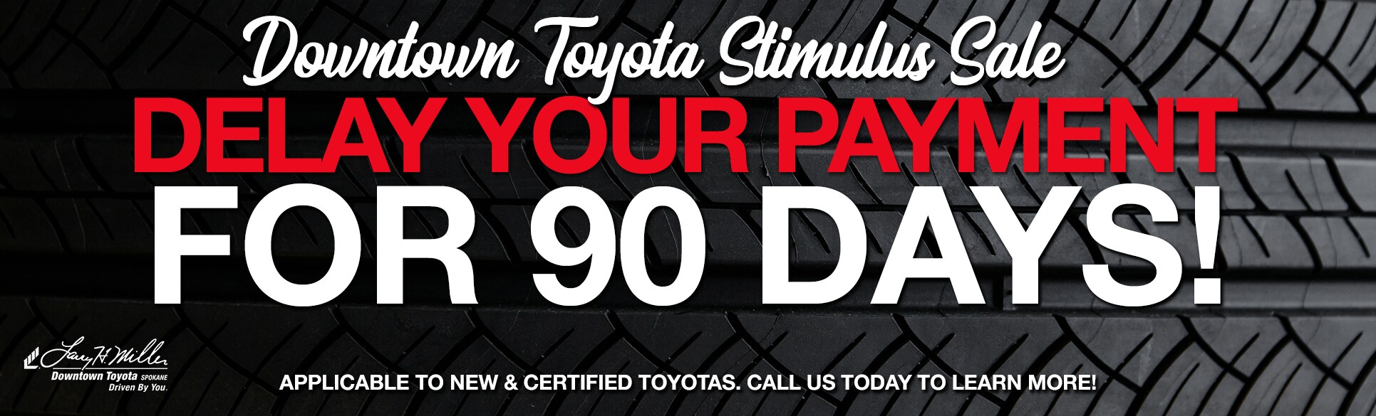 Limited Time Specials during the Toyota Spokane Stimulus Sale - Going on now! Shop from the comfort of your home to find a new toyota with a great offer and gift with purchase