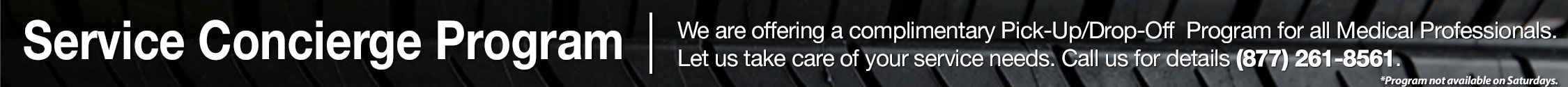We want to take care of those that are taking care of us, ask us about our delivery program!