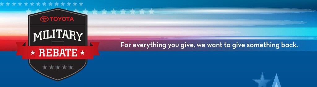 Toyota Military program for those that serve our country